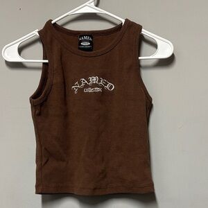 NAMED Collective Brown Tank Top
